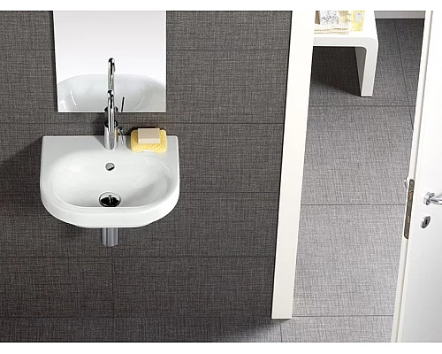 Приобрести Раковина Hatria Daytime 45 YXBM Белая в магазине сантехники Santeh-Crystal.ru