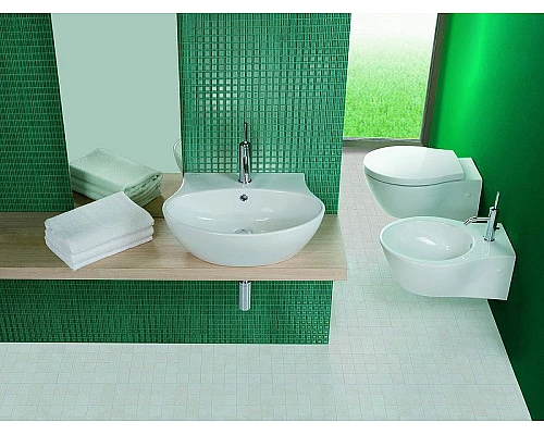 Купить Раковина Hatria Nido 56 Y0TT01 Белая в магазине сантехники Santeh-Crystal.ru