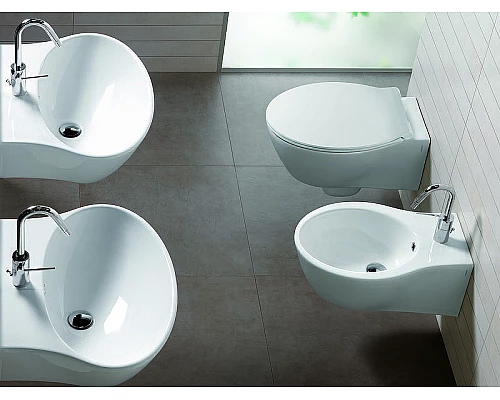 Приобрести Раковина Hatria Nido 62 Y0R401 Белая в магазине сантехники Santeh-Crystal.ru