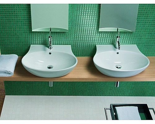 Приобрести Раковина Hatria Nido 62 Y0R401 Белая в магазине сантехники Santeh-Crystal.ru