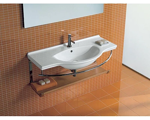 Купить Раковина Hatria Sophie 105 YU90 Белая в магазине сантехники Santeh-Crystal.ru