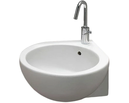 Заказать Раковина Hatria You and Me 46 L Y0H601 угловая Белая в магазине сантехники Santeh-Crystal.ru