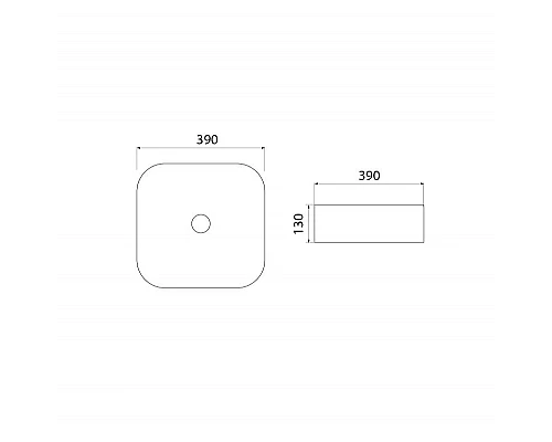 Заказать Раковина-чаша Iddis Bridge 39 BRIBM04i27 Черная матовая в магазине сантехники Santeh-Crystal.ru