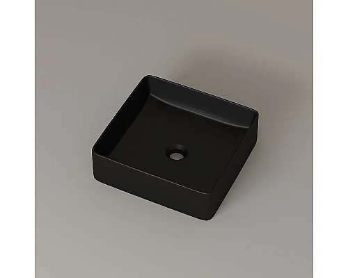 Купить Раковина-чаша Iddis Slide 36 SLIBM01i27 Черная матовая в магазине сантехники Santeh-Crystal.ru