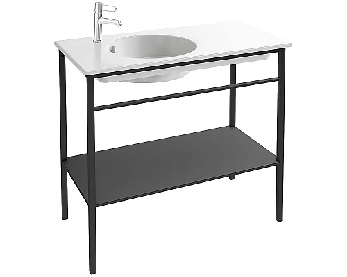 Купить Раковина Jacob Delafon Odeon Rive Gauche 100 EXAU112-Z-00 Белая в магазине сантехники Santeh-Crystal.ru