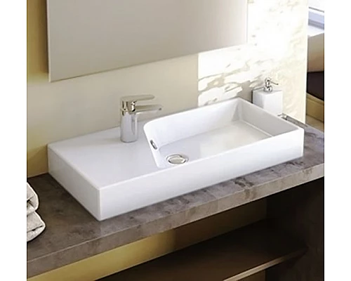 Приобрести Раковина Jacob Delafon Rythmik 80 EXP112-Z-00 Белая в магазине сантехники Santeh-Crystal.ru