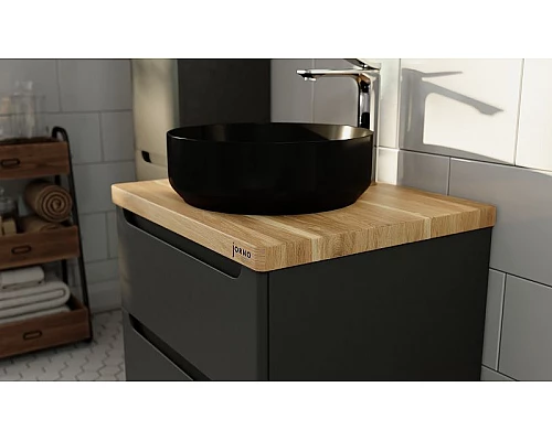 Приобрести Столешница под раковину Jorno Wood 60 Wood.06.60/LW Светлое дерево в магазине сантехники Santeh-Crystal.ru