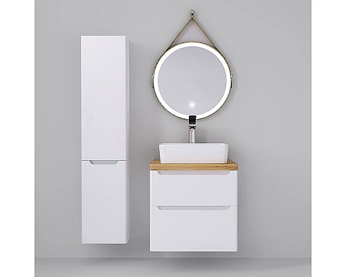 Приобрести Столешница под раковину Jorno Wood 60 Wood.06.60/LW Светлое дерево в магазине сантехники Santeh-Crystal.ru