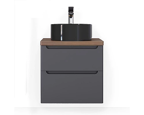 Приобрести Столешница под раковину Jorno Wood 60 Wood.06.60/DW Темное дерево в магазине сантехники Santeh-Crystal.ru