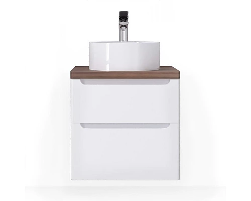 Приобрести Столешница под раковину Jorno Wood 60 Wood.06.60/DW Темное дерево в магазине сантехники Santeh-Crystal.ru