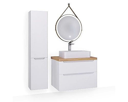 Заказать Столешница под раковину Jorno Wood 80 Wood.06.80/LW Светлое дерево в магазине сантехники Santeh-Crystal.ru