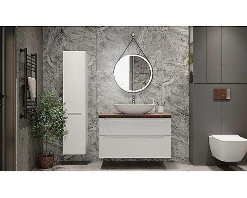 Приобрести Столешница под раковину Jorno Wood 80 Wood.06.80/DW Темное дерево в магазине сантехники Santeh-Crystal.ru