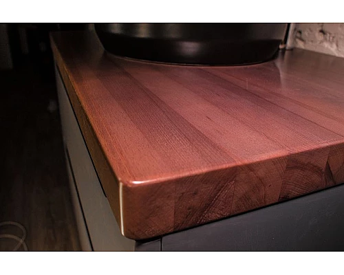Приобрести Столешница под раковину Jorno Wood 80 Wood.06.80/DW Темное дерево в магазине сантехники Santeh-Crystal.ru