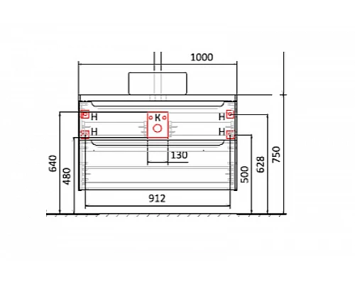 Приобрести Столешница под раковину Jorno Wood 100 Wood.06.100/LW Светлое дерево в магазине сантехники Santeh-Crystal.ru