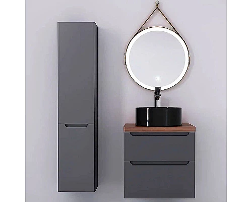 Заказать Столешница под раковину Jorno Wood 60 Brwood.06.60/DW Темное дерево в магазине сантехники Santeh-Crystal.ru