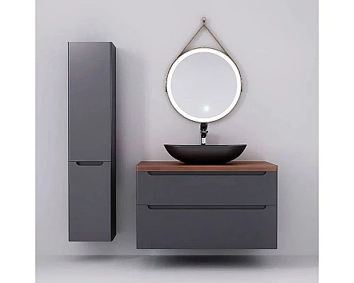 Приобрести Столешница под раковину Jorno Wood 100 Brwood.06.100/DW Темное дерево в магазине сантехники Santeh-Crystal.ru