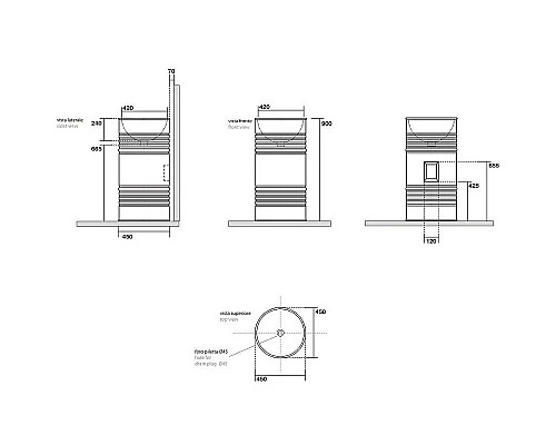 Приобрести Раковина Kerasan Artwork Barrel 45 4742K31 Черная матовая в магазине сантехники Santeh-Crystal.ru