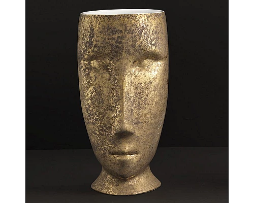 Приобрести Раковина Kerasan Artwork Moloco 45 474060 Белая Античное золото в магазине сантехники Santeh-Crystal.ru