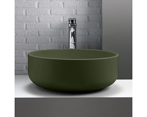 Приобрести Раковина-чаша Kerasan Ciotola 46 430211 Verde muschio в магазине сантехники Santeh-Crystal.ru