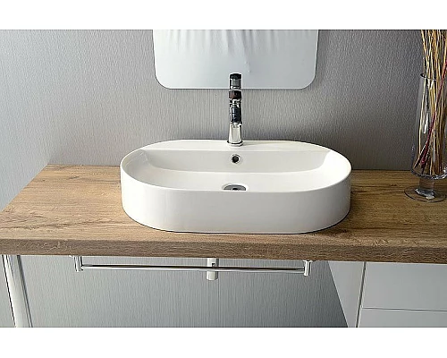 Приобрести Раковина Kerasan Ciotola 65 028501x1 Белая в магазине сантехники Santeh-Crystal.ru