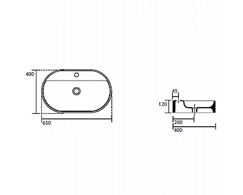 Приобрести Раковина Kerasan Ciotola 65 028501x1 Белая в магазине сантехники Santeh-Crystal.ru