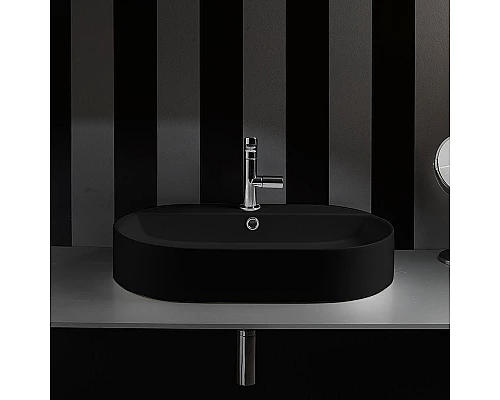 Заказать Раковина Kerasan Ciotola 65 028531x1 Черная матовая в магазине сантехники Santeh-Crystal.ru