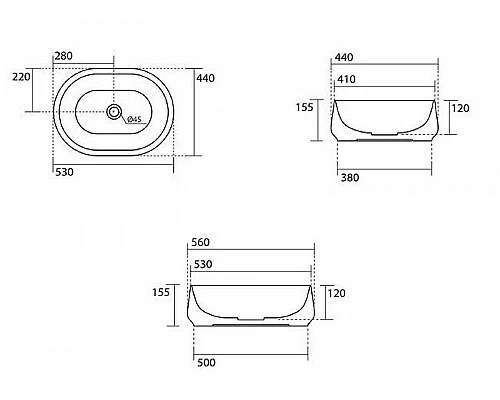 Заказать Раковина-чаша Kerasan F10 56 460511 Зеленая матовая в магазине сантехники Santeh-Crystal.ru