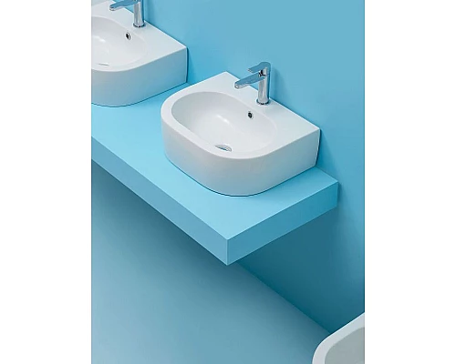 Заказать Раковина Kerasan Flo 50 314101x1 Белая в магазине сантехники Santeh-Crystal.ru