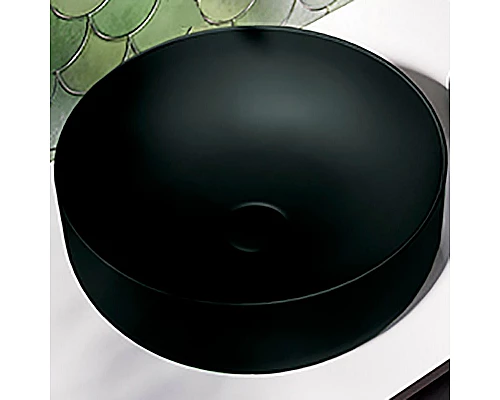 Купить Раковина-чаша Kerasan Nolita 40 534431 Черная матовая в магазине сантехники Santeh-Crystal.ru