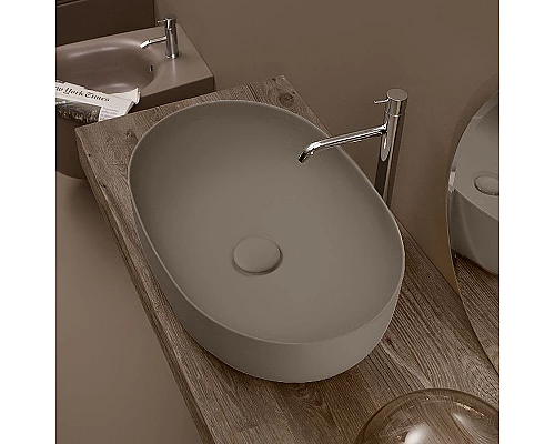 Заказать Раковина-чаша Kerasan Nolita 60 534381 Nocciola matt в магазине сантехники Santeh-Crystal.ru