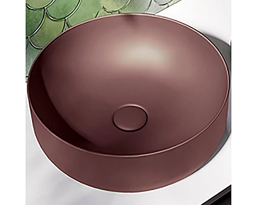 Купить Раковина-чаша Kerasan Nolita 40 534475 Borgogna matt в магазине сантехники Santeh-Crystal.ru