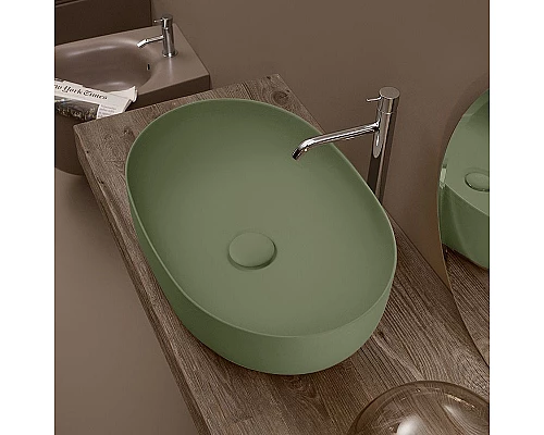 Заказать Раковина-чаша Kerasan Nolita 60 534311 Verde в магазине сантехники Santeh-Crystal.ru