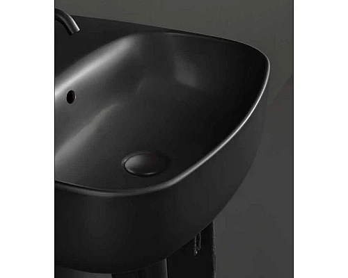 Приобрести Раковина Kerasan Nolita 60 534131x1 Черная матовая в магазине сантехники Santeh-Crystal.ru