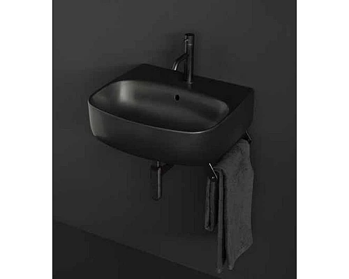 Приобрести Раковина Kerasan Nolita 60 534131x1 Черная матовая в магазине сантехники Santeh-Crystal.ru