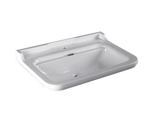 Купить Раковина Kerasan Waldorf 80 4141K1bi/crx1 Белая в магазине сантехники Santeh-Crystal.ru