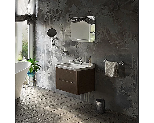 Купить Раковина Kerasan Waldorf 80 4141K1bi/crx1 Белая в магазине сантехники Santeh-Crystal.ru