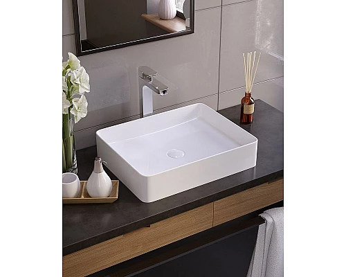 Приобрести Раковина-чаша Koller Pool Kvadro 50 KR-0510-WB Белая в магазине сантехники Santeh-Crystal.ru