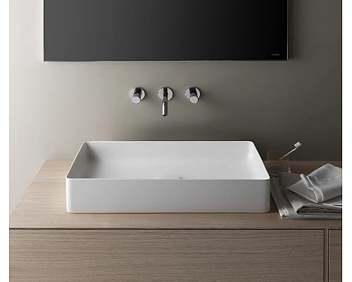 Купить Раковина-чаша Laufen Living Square 60 8.1143.4 Белая в магазине сантехники Santeh-Crystal.ru