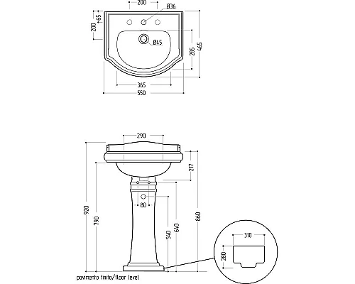 Купить Раковина Migliore Bella 56 20605 Белая в магазине сантехники Santeh-Crystal.ru