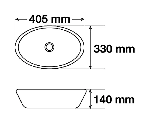 Заказать Раковина-чаша Mira 40 MR-8021B Черная в магазине сантехники Santeh-Crystal.ru