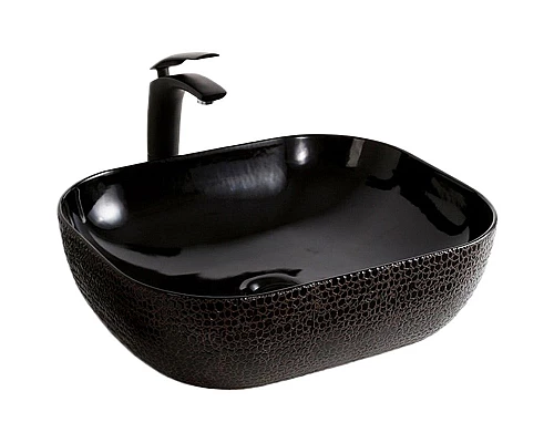 Купить Раковина-чаша Mira MR-5141BB Черная в магазине сантехники Santeh-Crystal.ru