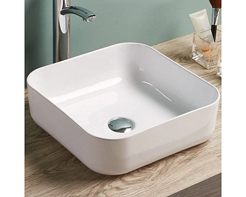 Купить Накладная раковина Mira MR-5018 Белая в магазине сантехники Santeh-Crystal.ru