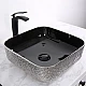 Купить Раковина-чаша Mira 39 MR-3939BS Черная Серебро в магазине сантехники Santeh-Crystal.ru