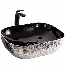 Раковина-чаша Mira 51 MR-5141BS Черная Серебро
