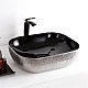 Купить Раковина-чаша Mira 51 MR-5141BS Черная Серебро в магазине сантехники Santeh-Crystal.ru