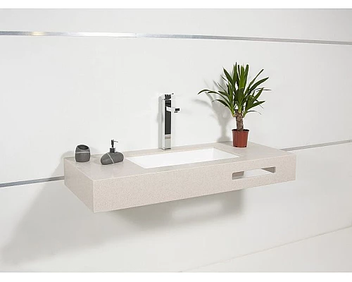 Купить Раковина Montebianco Castello Due 63 12124 Белая матовая в магазине сантехники Santeh-Crystal.ru