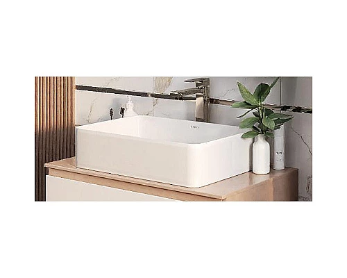 Приобрести Столешница под раковину Onika Алеста 80 680001 Камень светлый в магазине сантехники Santeh-Crystal.ru