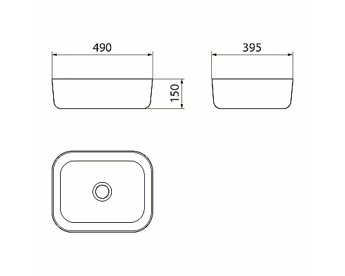 Купить Раковина-чаша Point Афина 50 PN43041 Белая в магазине сантехники Santeh-Crystal.ru