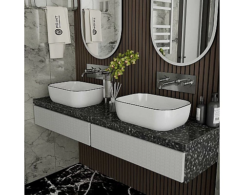 Купить Раковина-чаша Point Веста 46 PN43701WB Белая в магазине сантехники Santeh-Crystal.ru