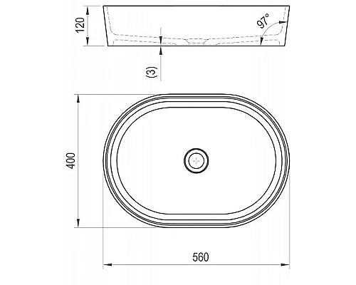 Приобрести Раковина-чаша Ravak Moon 2 56 XJN01300002 Белая в магазине сантехники Santeh-Crystal.ru